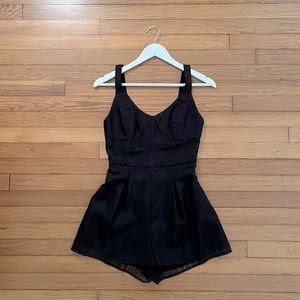 BCBGeneration Black Sleeveless Playsuit Size 4